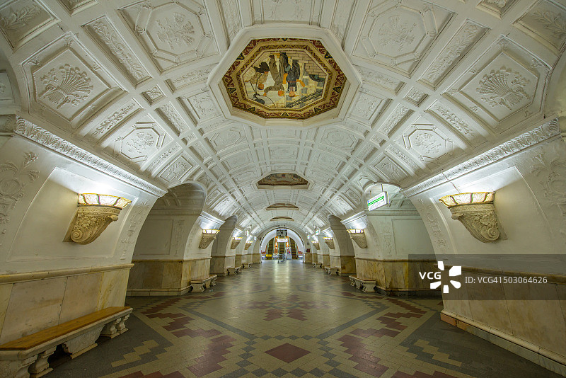 俄罗斯莫斯科地铁图片素材