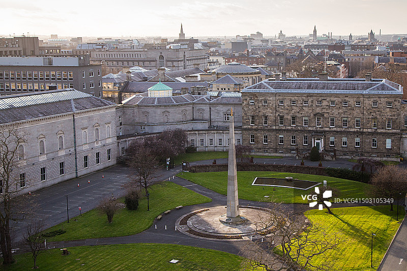 都柏林政府大楼景色图片素材