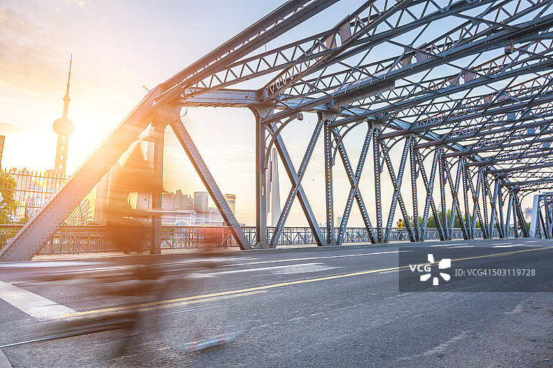 上海早晨图片素材