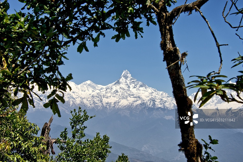 Machhapuchhare神圣鱼尾山图片素材
