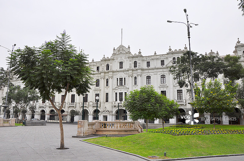 秘鲁利马圣马丁广场老建筑图片素材