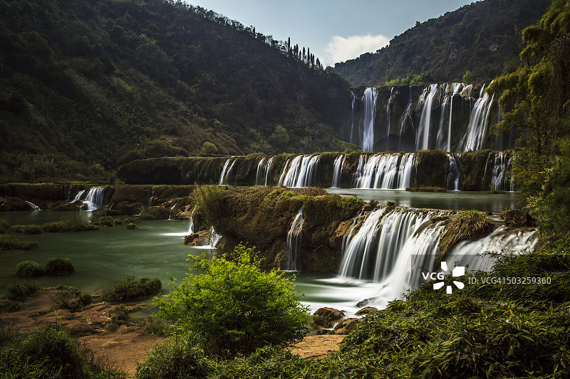 九龙瀑布图片素材