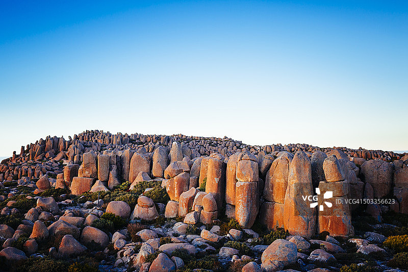 塔斯马尼亚霍巴特的粗玄岩图片素材