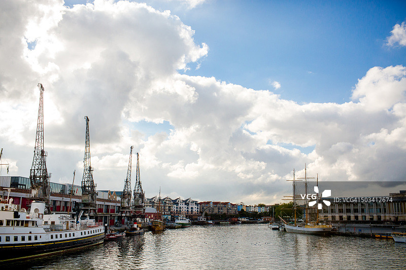布里斯托尔的漂浮海港图片素材