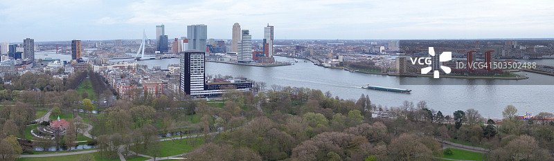 鹿特丹城市天际线图片素材