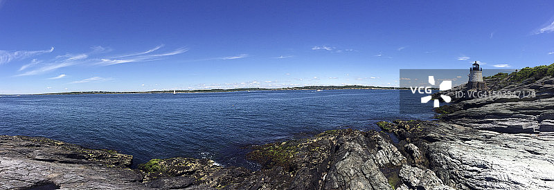 城堡山灯塔图片素材