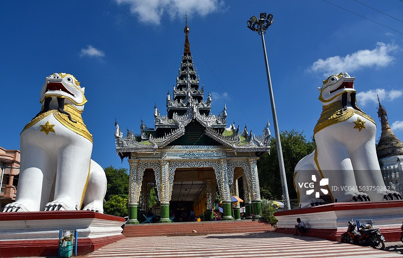缅甸摩诃牟尼佛塔图片素材