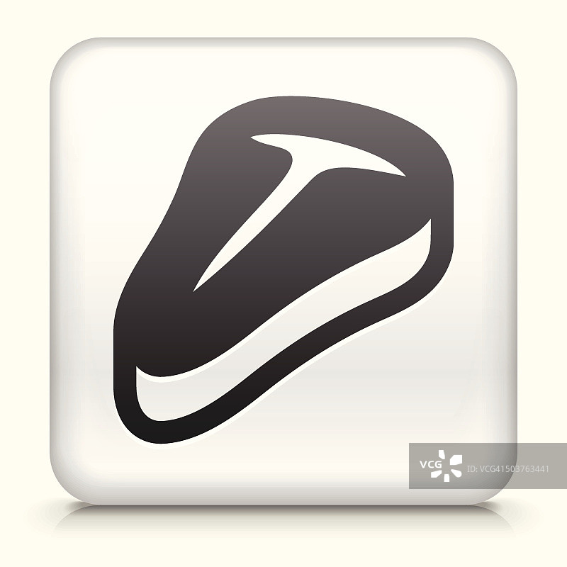 牛排方形按钮免版税矢量素材图片素材