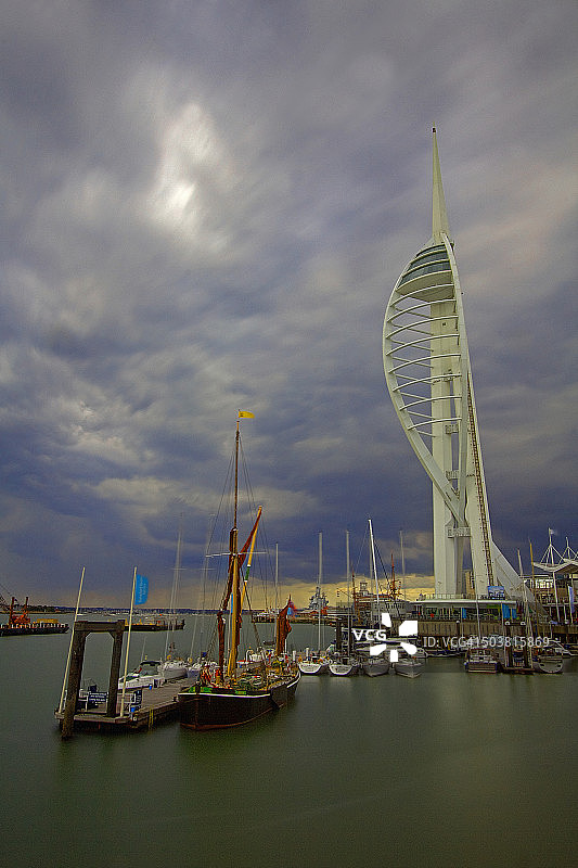 朴茨茅斯三角帆塔图片素材