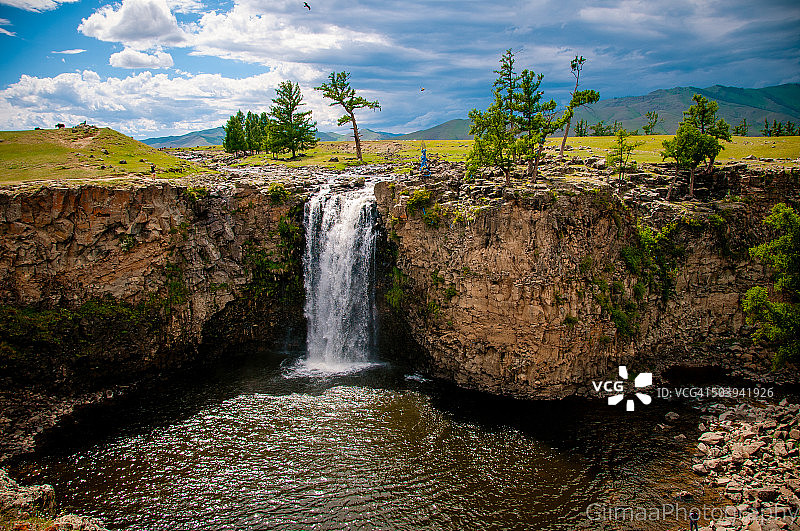 奥尔洪瀑布图片素材