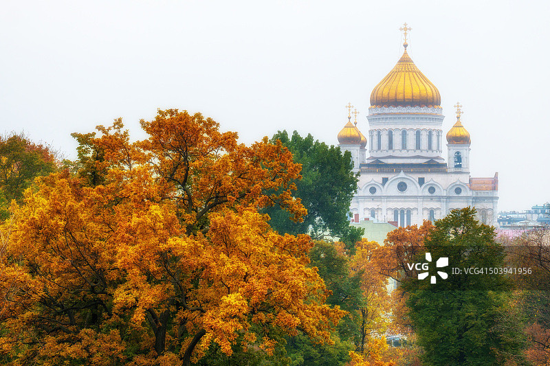 秋日救世主大教堂图片素材