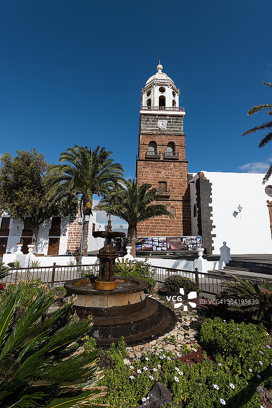 兰萨罗特岛的特吉塞教堂图片素材