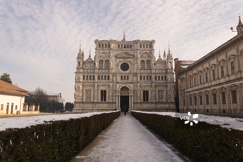 意大利帕维亚的沙特勒兹修道院图片素材