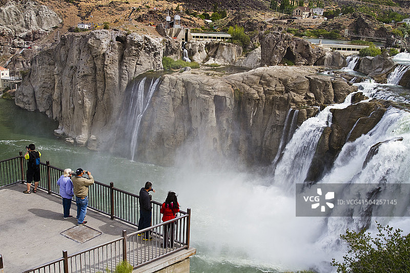美国爱达荷州肖肖尼瀑布图片素材