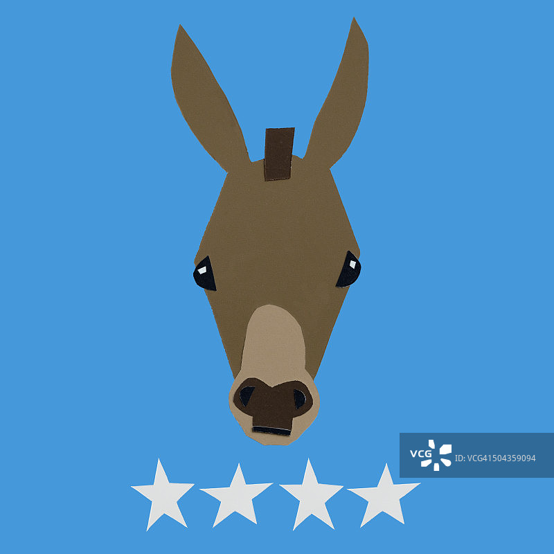 民主党驴蓝色图片素材