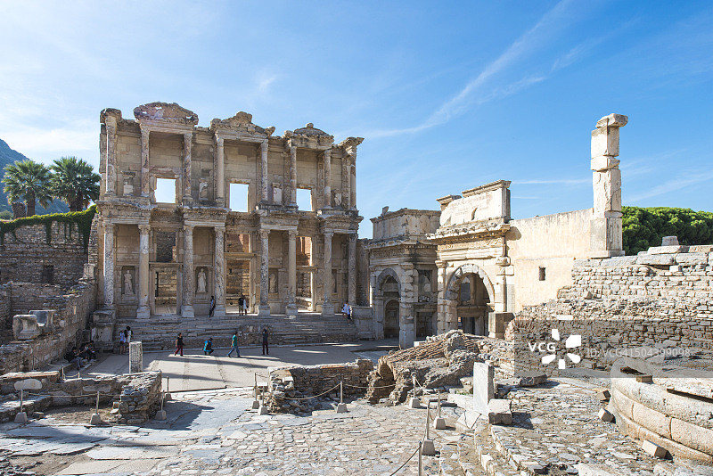 土耳其以弗所塞尔苏斯图书馆图片素材