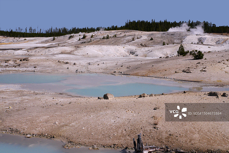 黄石国家公园的瓷器盆地图片素材