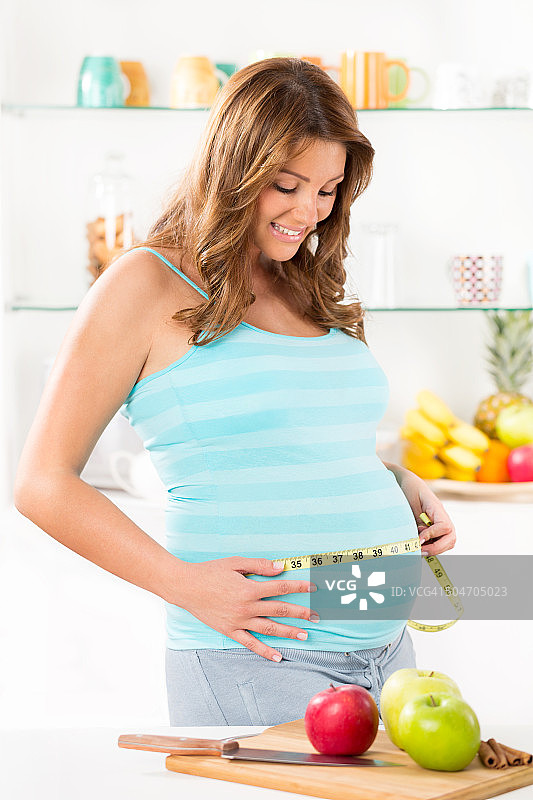 测量腹围图片素材