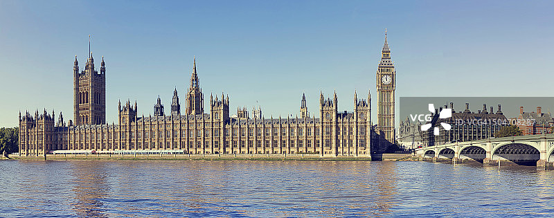 威斯敏斯特宫全景图片素材