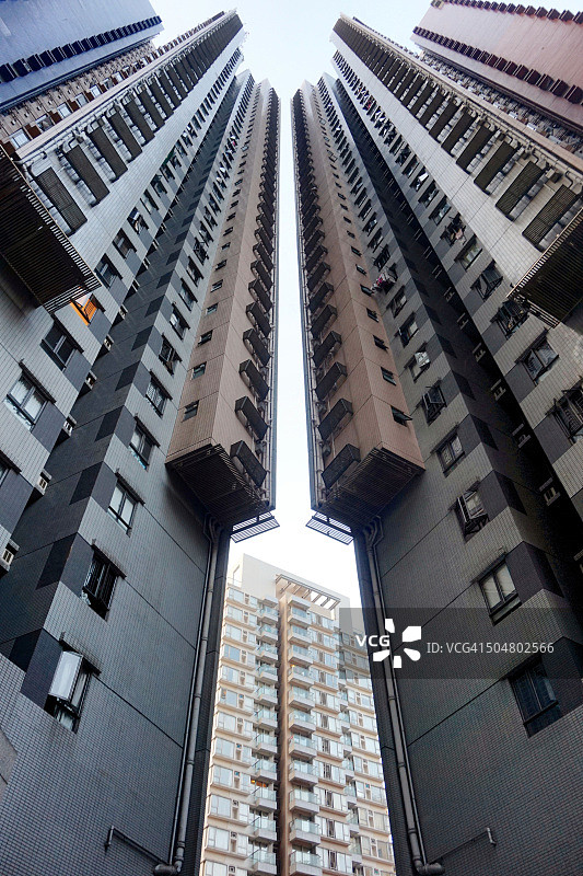 香港建筑物的线条图片素材