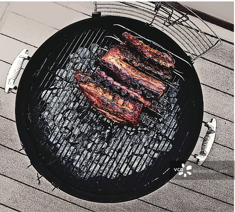 烤肋排图片素材