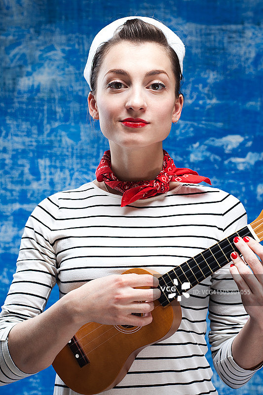 水手女孩图片素材