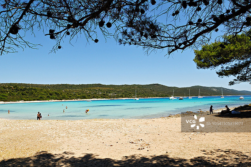杜吉奥托克岛的萨卡伦海滩图片素材