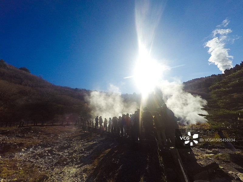 游览日本别府地狱图片素材