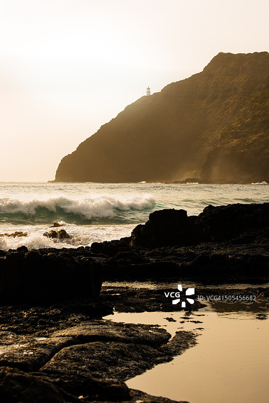 黎明时分的玛卡普吾角图片素材