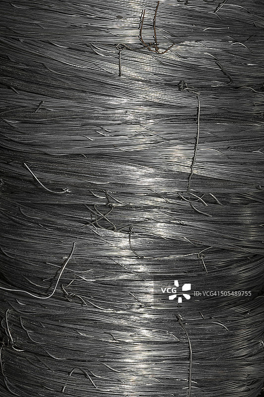 金属线卷堆图片素材