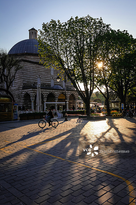 苏丹艾哈迈德地区的日落图片素材
