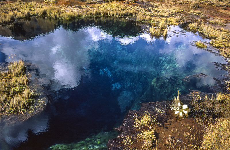 瓦斯卡兰国家公园的温泉图片素材