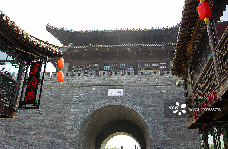 中国江苏扬州东关街的东门遗址图片素材