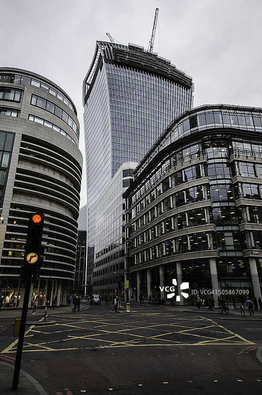 从格雷斯教堂街看芬丘奇街图片素材