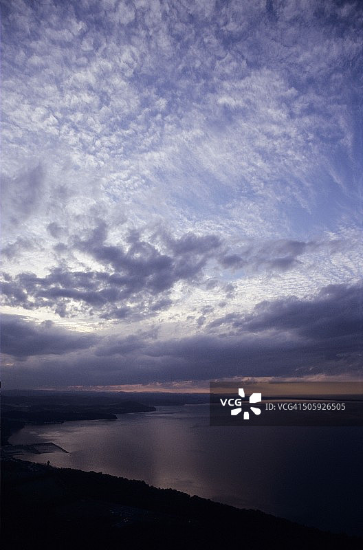 佐吕间湖日落图片素材