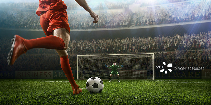 足球比赛瞬间：守门员图片素材
