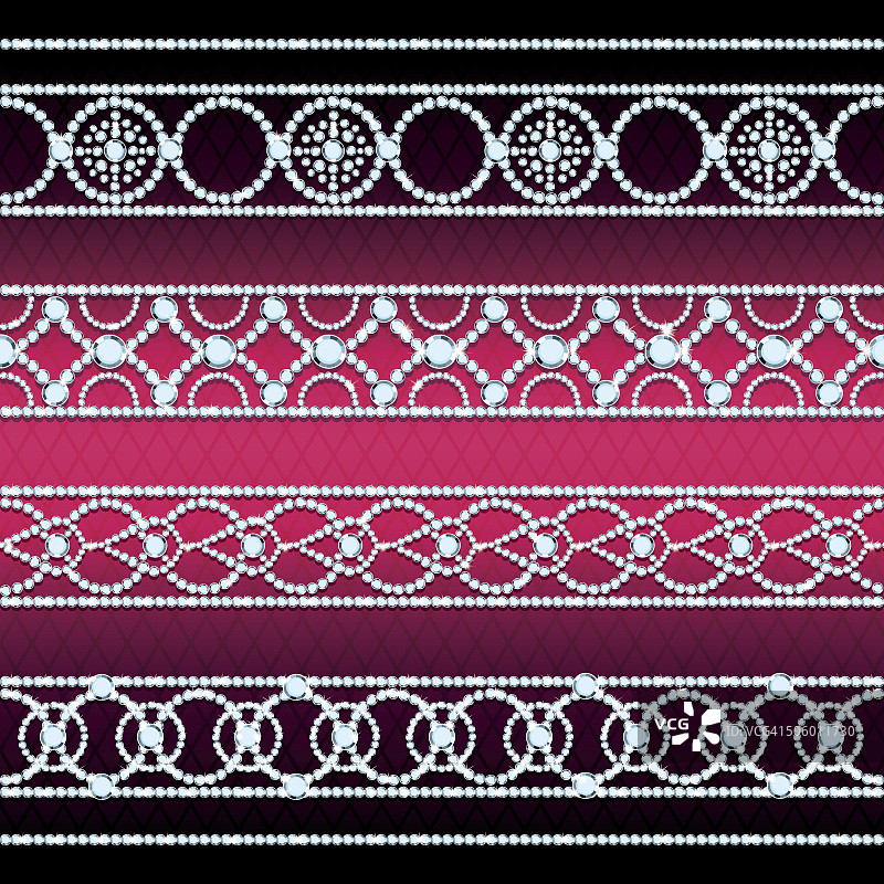 闪耀的宝石饰品套装图片素材