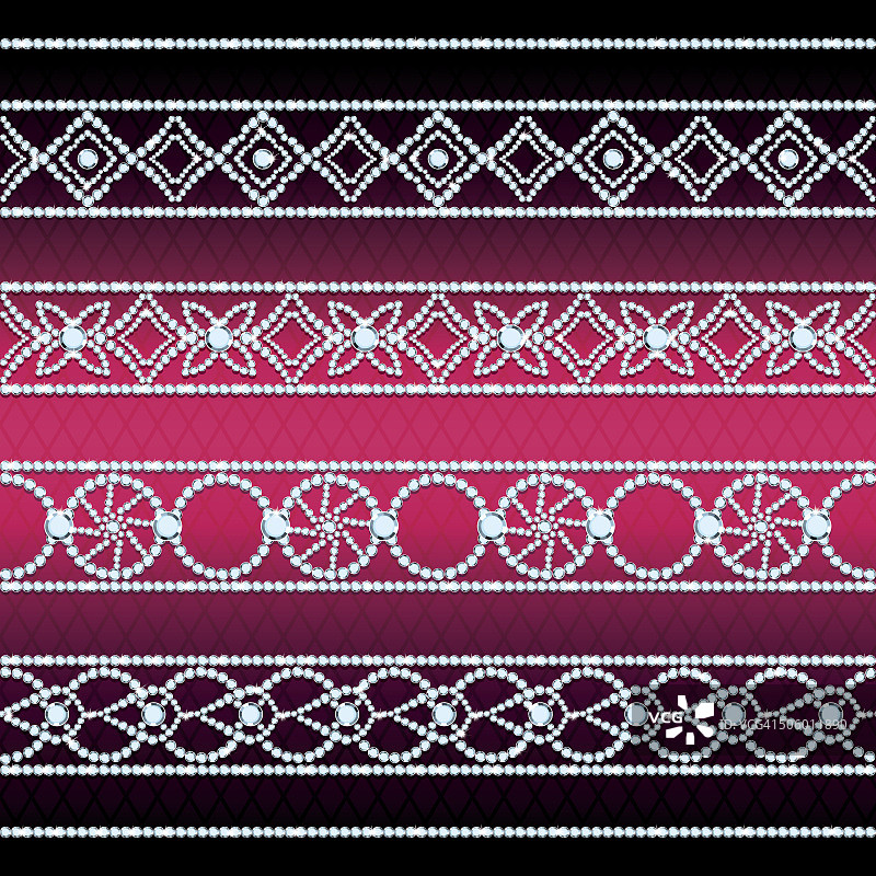 闪耀的宝石饰品套装图片素材