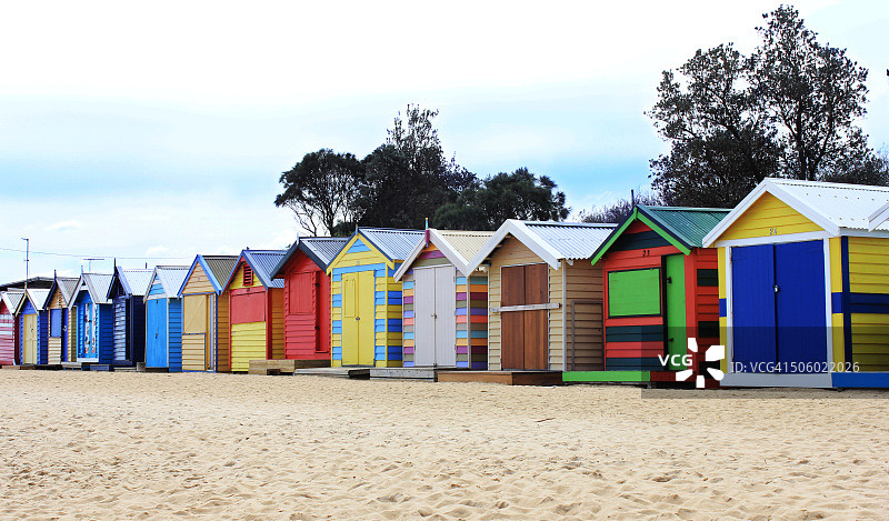 澳大利亚布莱顿海滩的房屋图片素材