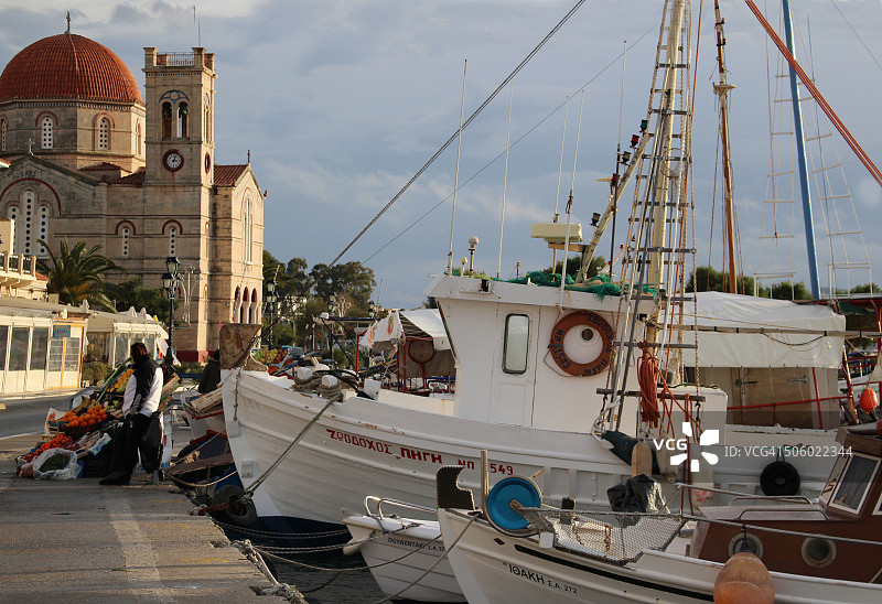 希腊埃伊纳岛风光图片素材