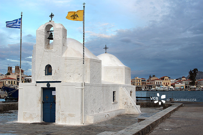 阿吉奥斯·尼古拉斯教堂，埃伊纳，希腊图片素材