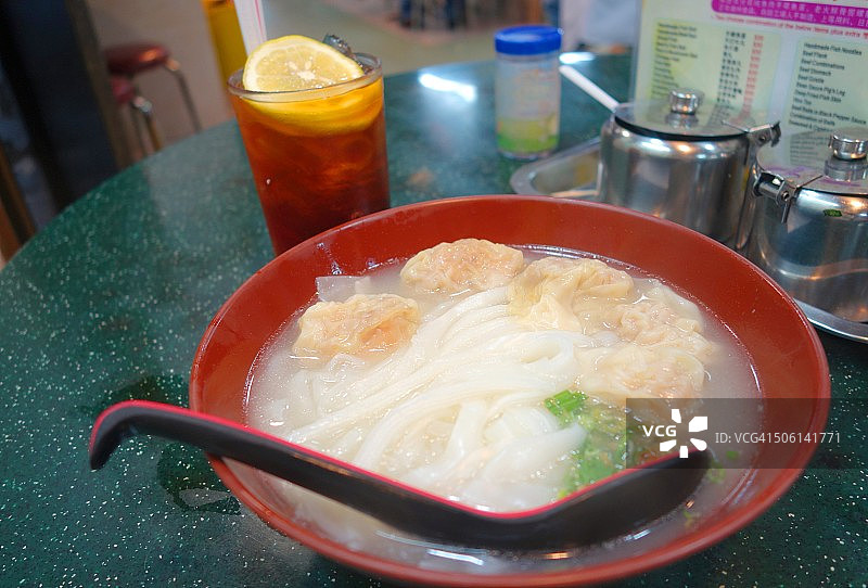 鲜虾云吞面图片素材