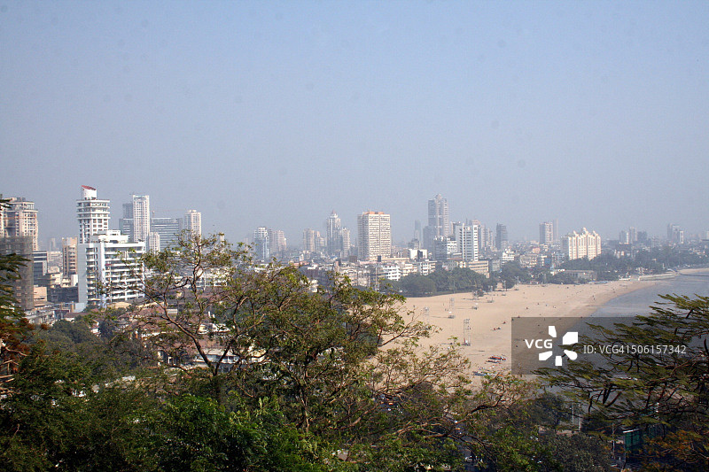 从马拉巴尔山看乔帕蒂海滩图片素材