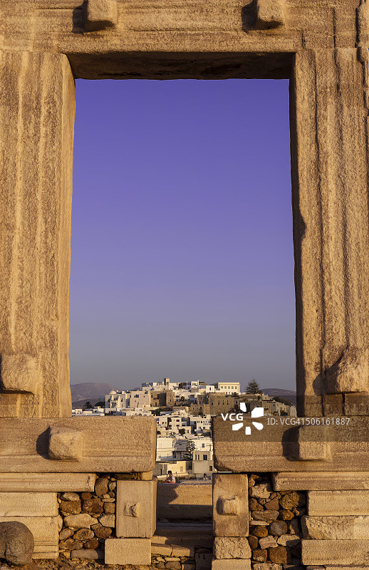 纳克索斯岛的波塔拉日落图片素材