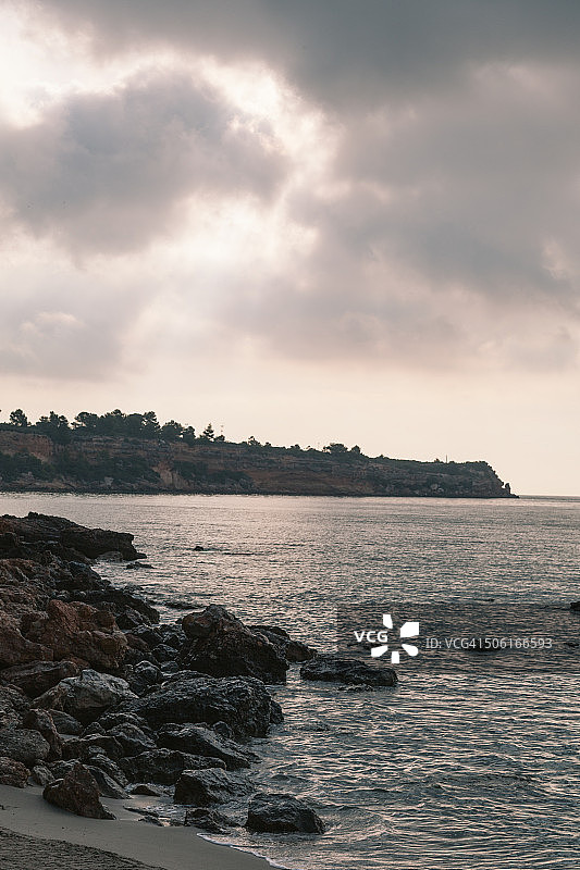 加泰罗尼亚海岸线图片素材