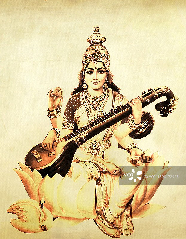 萨拉斯瓦蒂女神图片素材