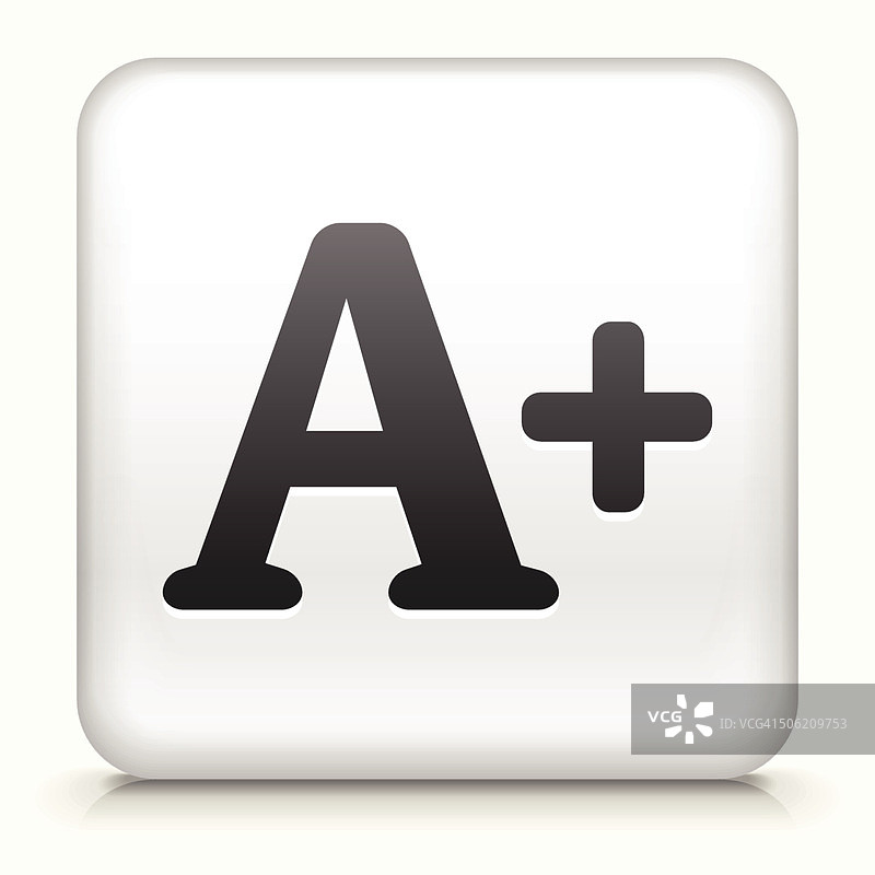 A+免版税矢量艺术方形按钮图片素材