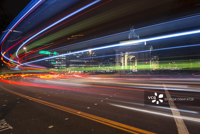 海德公园角交通轨迹图片素材