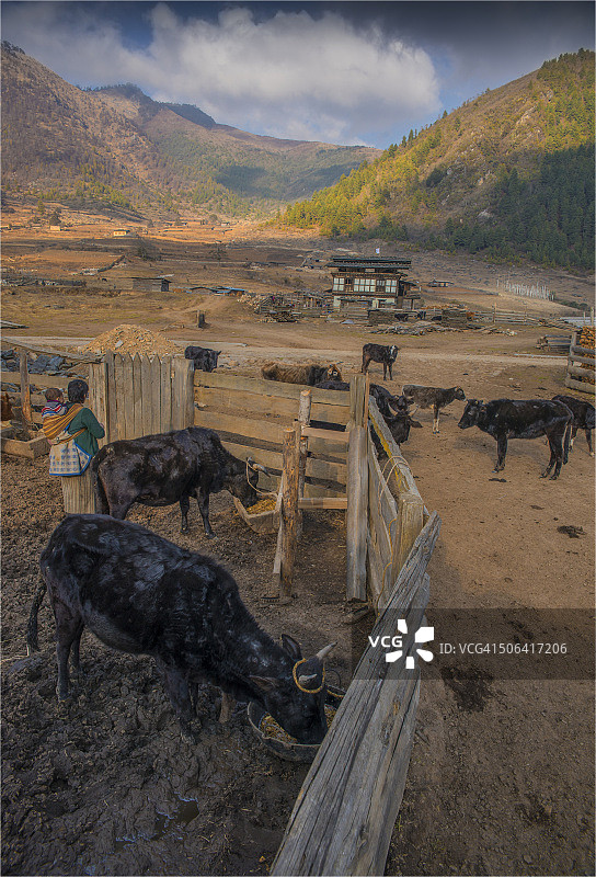 不丹旺杜波德朗，喜马拉雅山东部图片素材