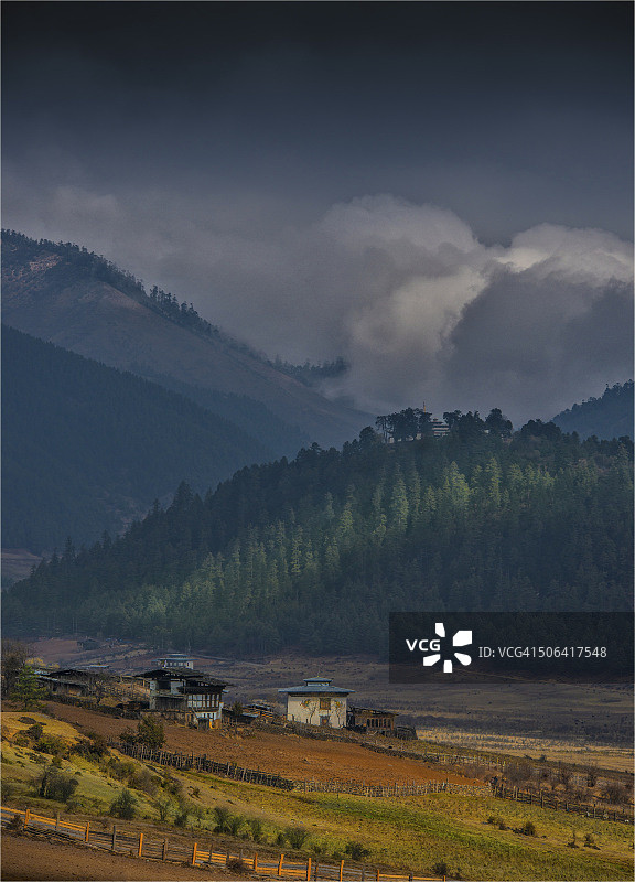 不丹旺杜波德朗，喜马拉雅山东部图片素材